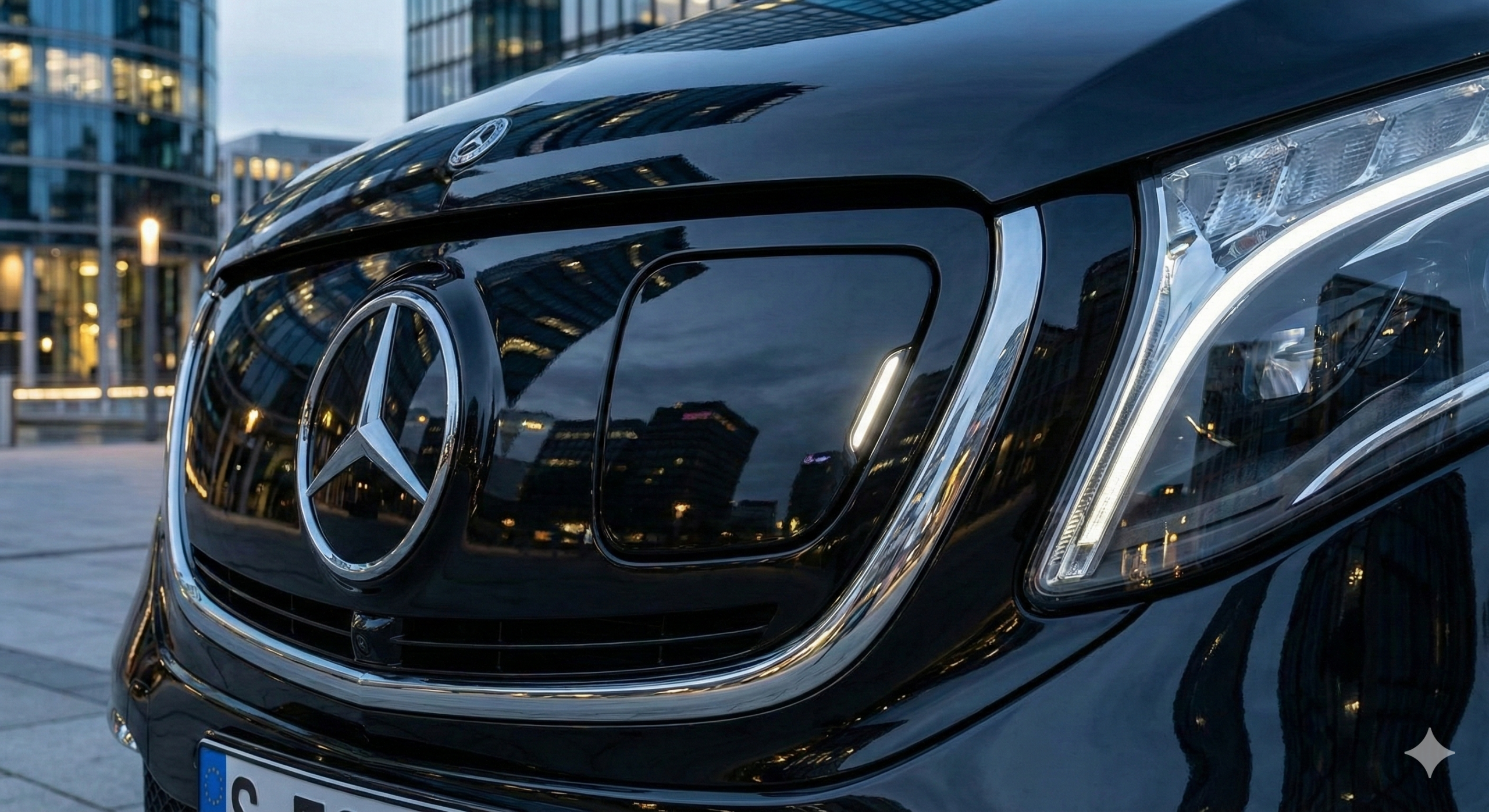 Intérieur Mercedes EQV avec chauffeur